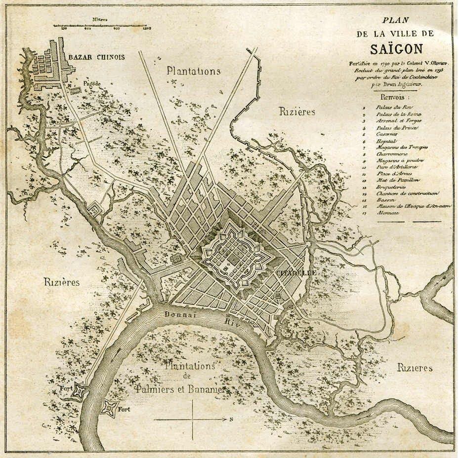 Мапата на стариот saigon