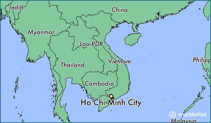 Карта на хо chi minh град светот