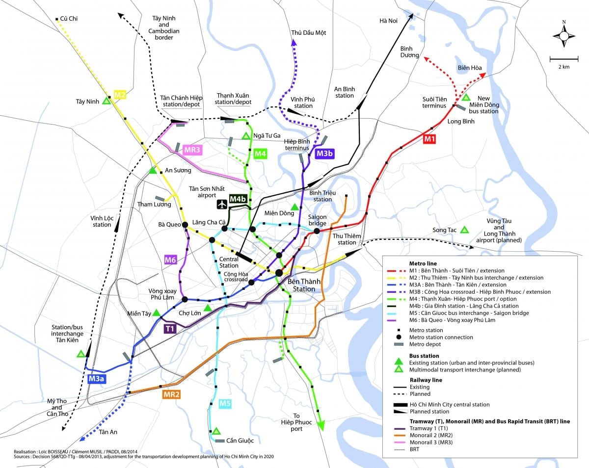 хо chi minh град метро мапа
