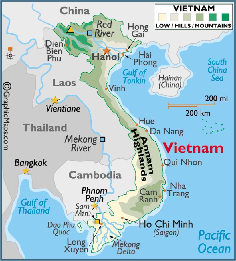 Карта на saigon на