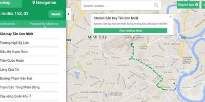 Карта на хо chi minh автобус 152 пат