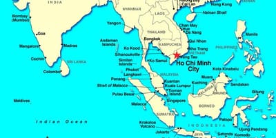 Saigon мапата на светот