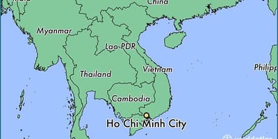 Карта на хо chi minh град светот
