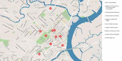Хо chi minh атракции на мапата