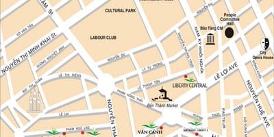 Saigon атракции на мапата
